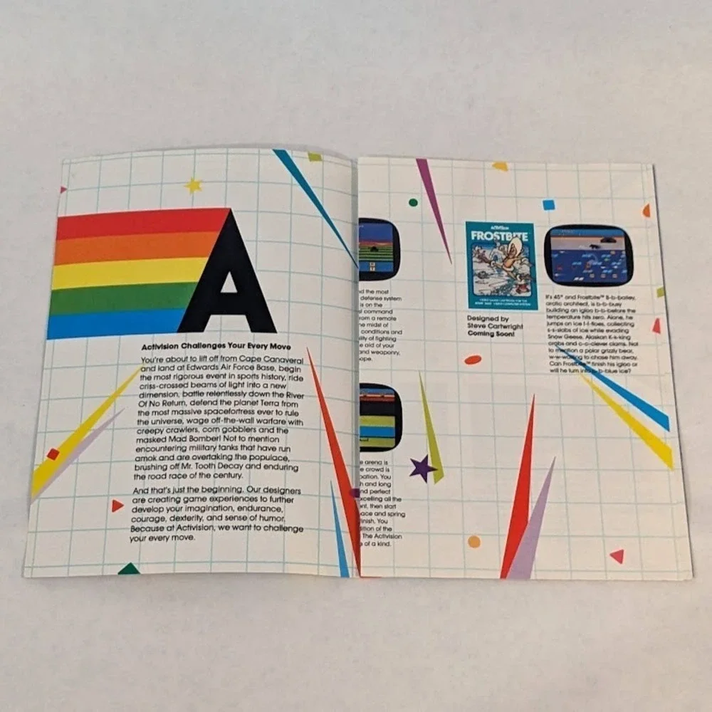 Vintage Atari Video Game Cartridge‎ Mini Product Catalog Game Insert Lot 1983